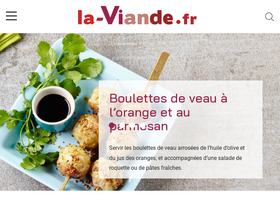 'la-viande.fr' screenshot