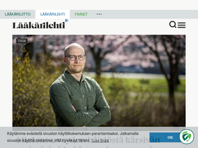 'laakarilehti.fi' screenshot