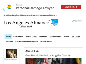 'laalmanac.com' screenshot