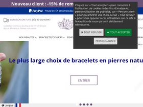 'laboiteacailloux.com' screenshot