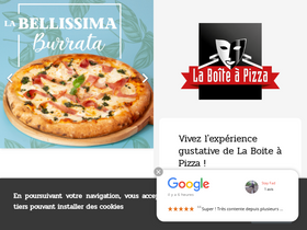 'laboiteapizza.com' screenshot