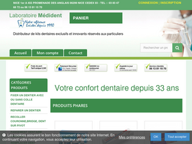 'laboratoire-medident.fr' screenshot