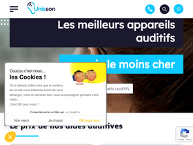 'laboratoires-unisson.com' screenshot
