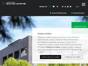 'laboratorioechevarne.com' screenshot