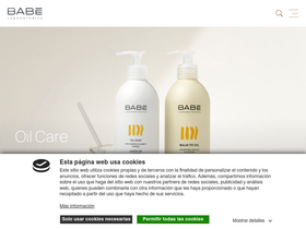 'laboratoriosbabe.com' screenshot