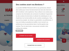 'laboutiqueharibo.fr' screenshot