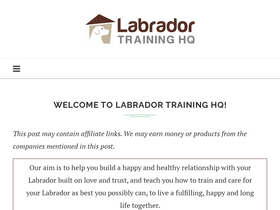 'labradortraininghq.com' screenshot