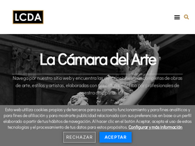 'lacamaradelarte.com' screenshot
