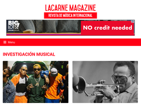 'lacarnemagazine.com' screenshot