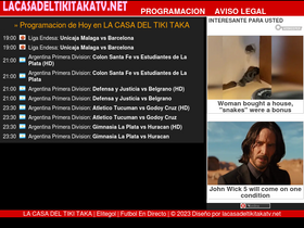 'lacasadeltikitakatv.net' screenshot