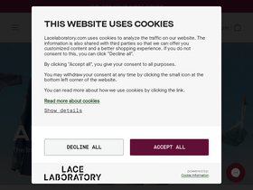 'lacelaboratory.com' screenshot