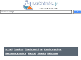 'lachimie.fr' screenshot