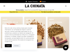 'lachinata.es' screenshot