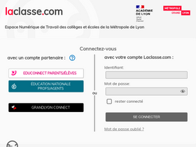 'laclasse.com' screenshot