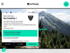 'laclusaz.com' screenshot