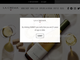 'lacrema.com' screenshot