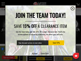 'lacrossemonkey.com' screenshot