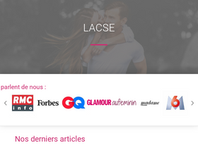 'lacse.fr' screenshot