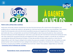 'lactel.fr' screenshot