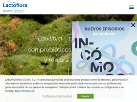 'lactoflora.es' screenshot