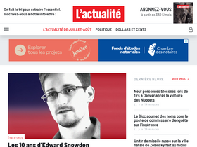 'lactualite.com' screenshot