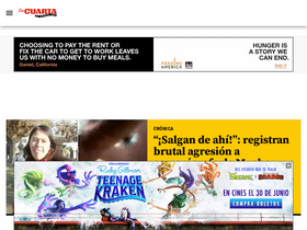 'lacuarta.com' screenshot