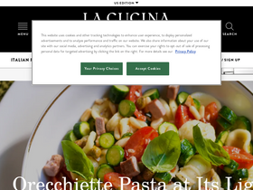 'lacucinaitaliana.com' screenshot