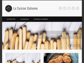 'lacuisineitalienne.fr' screenshot