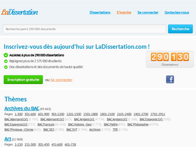 'ladissertation.com' screenshot