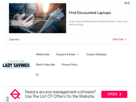 'ladysavings.com' screenshot
