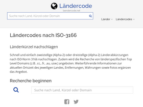'laendercode.net' screenshot