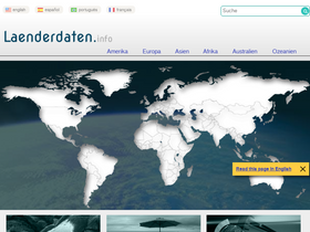 'laenderdaten.info' screenshot