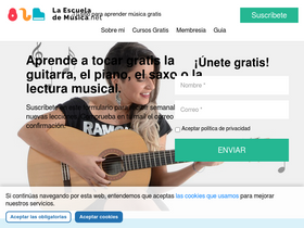 'laescuelademusica.net' screenshot
