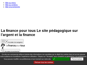 'lafinancepourtous.com' screenshot