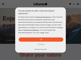'lafuma.com' screenshot