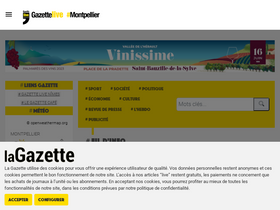 'lagazettedemontpellier.fr' screenshot