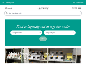 'lagersalg.com' screenshot