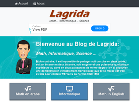 'lagrida.com' screenshot