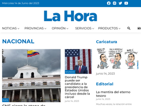 'lahora.com.ec' screenshot