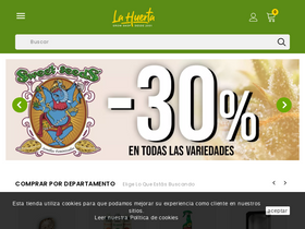 'lahuertagrowshop.com' screenshot
