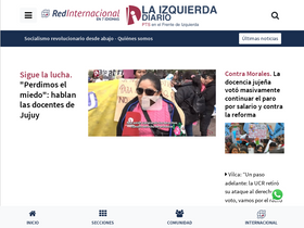 'laizquierdadiario.com' screenshot