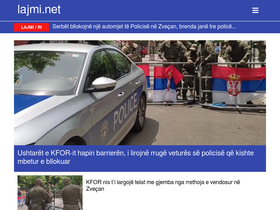 'lajmi.net' screenshot