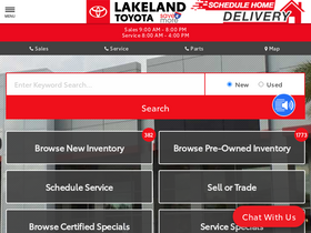 'lakelandtoyota.com' screenshot