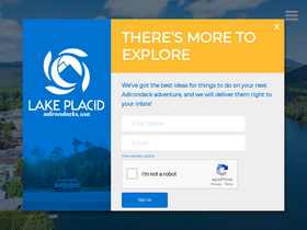 'lakeplacid.com' screenshot