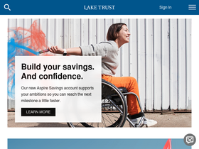 'laketrust.org' screenshot