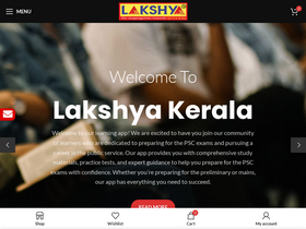 'lakshyakerala.com' screenshot