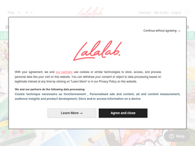 'lalalab.com' screenshot