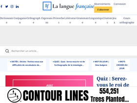 'lalanguefrancaise.com' screenshot
