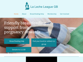 'laleche.org.uk' screenshot