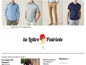 'lalettrepatriote.com' screenshot